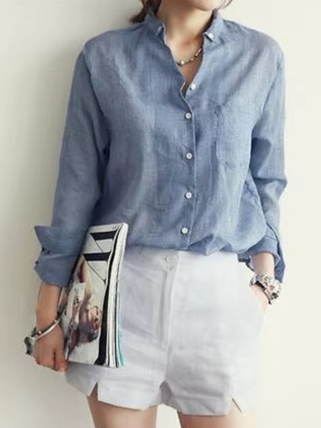 Amara - Elegant Long Sleeve Blouse