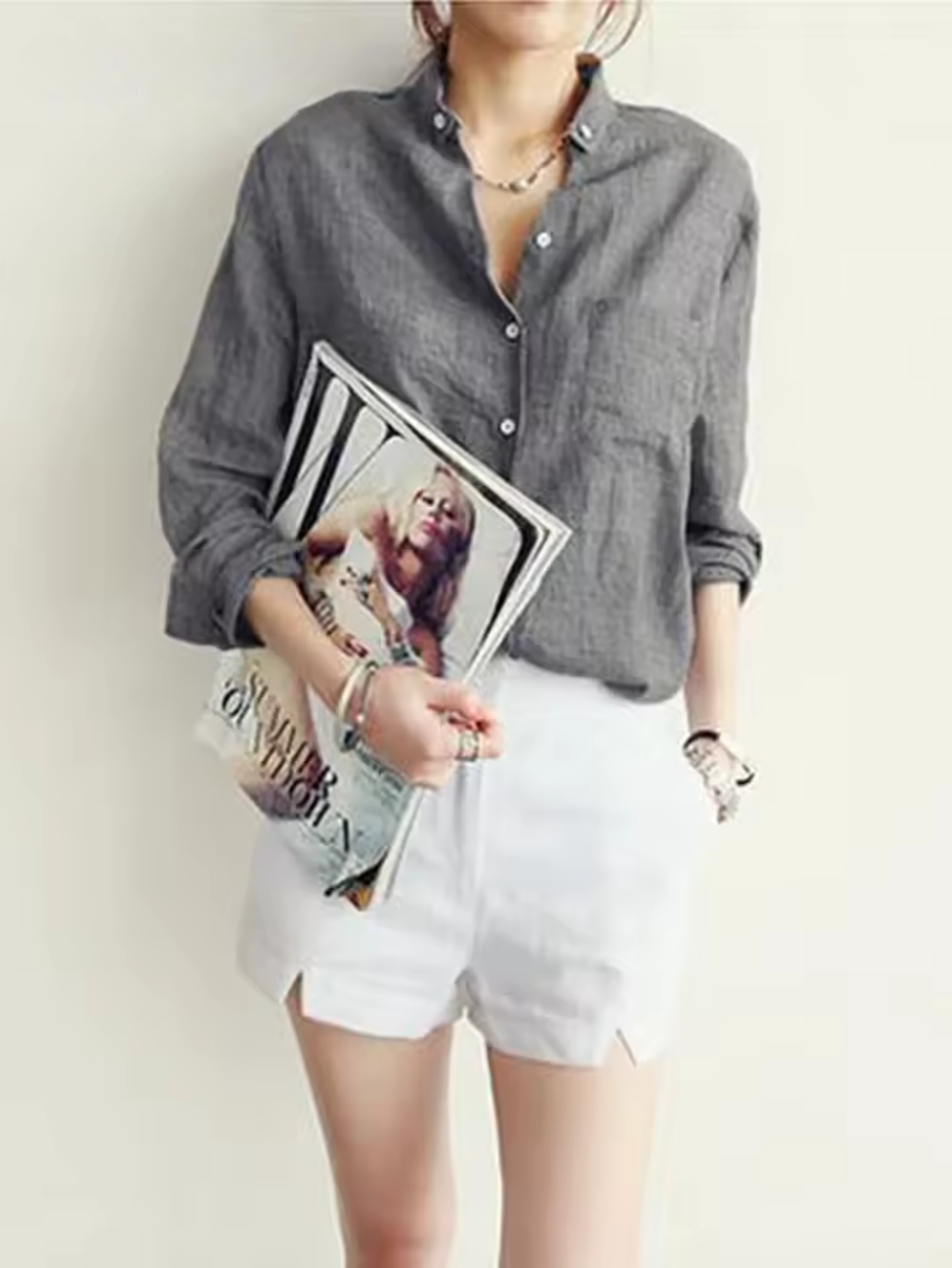 Amara - Elegant Long Sleeve Blouse