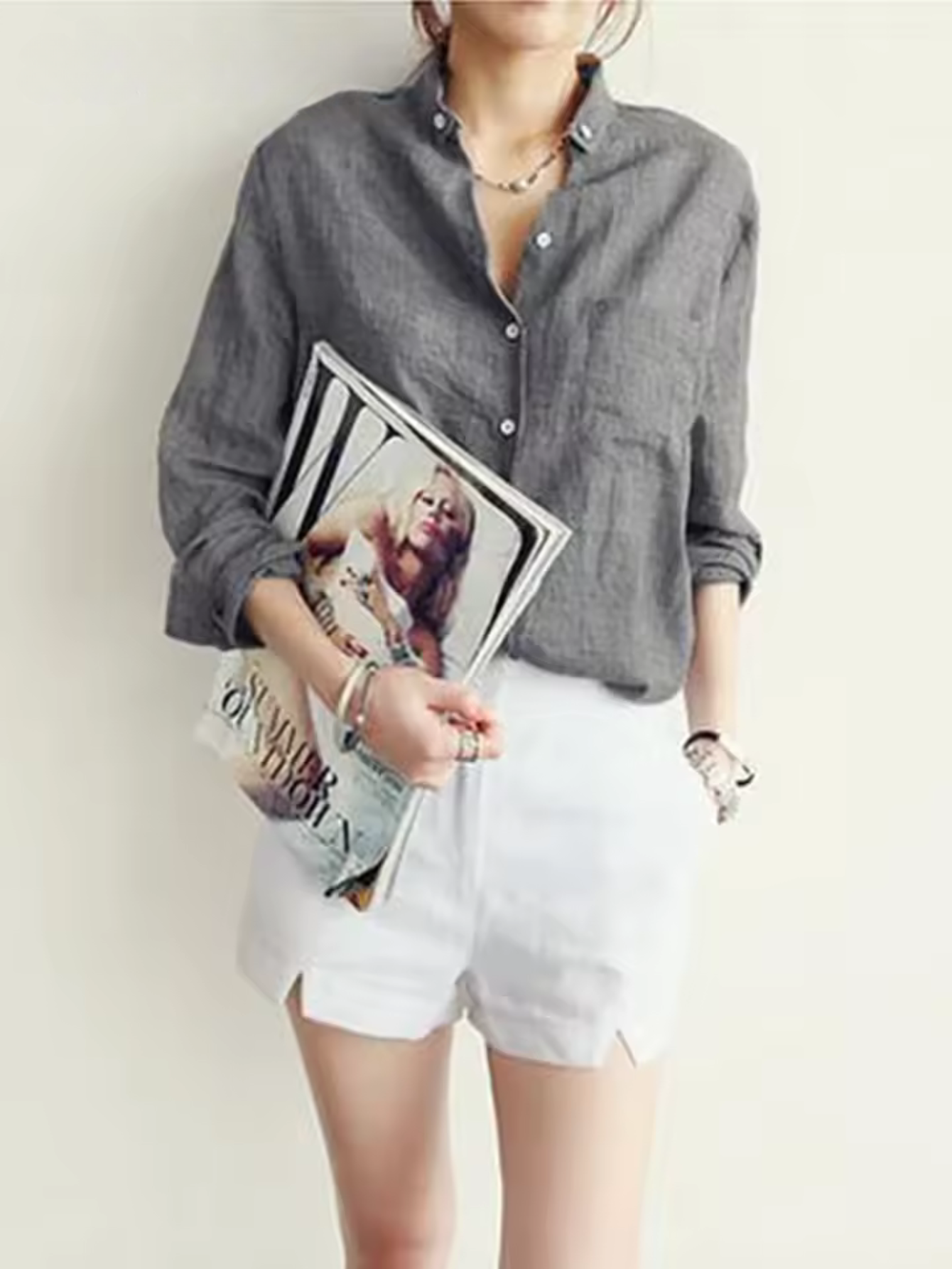 Amara - Elegant Long Sleeve Blouse