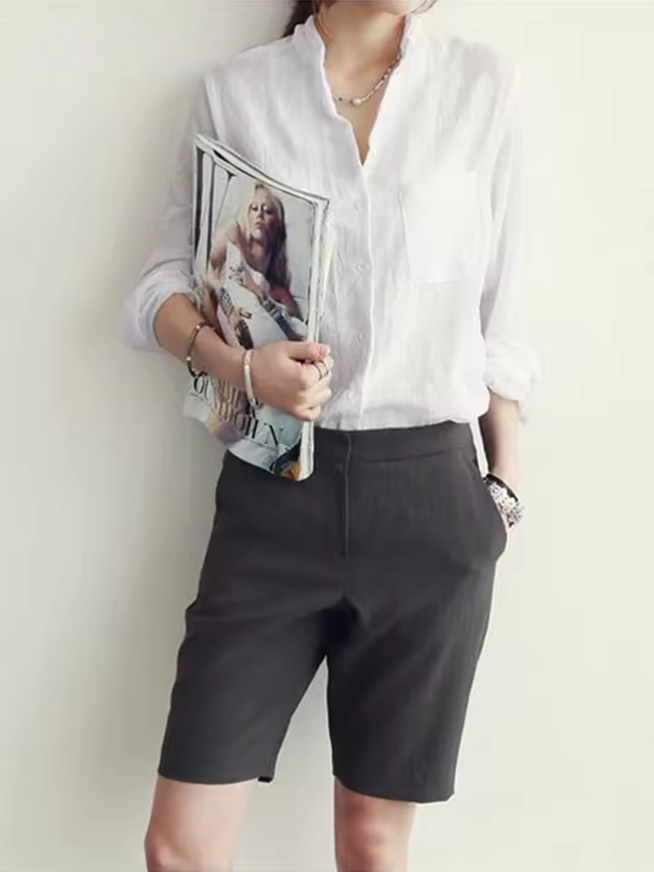 Amara - Elegant Long Sleeve Blouse