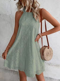 Stella - Floral Halter Neck Dress